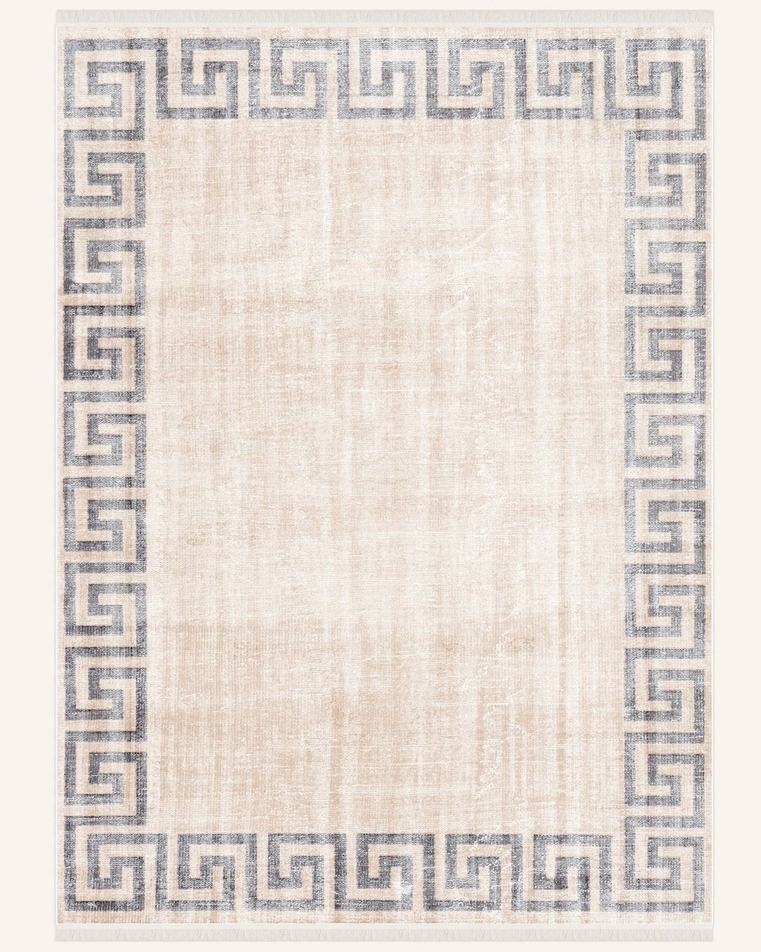 Montis Halı Filum 960020 Krem Gri Parlak Yumuşak Dokuma Taban Modern Halı