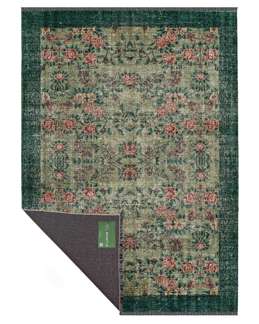 Patriam 041 Dokuma Şönil Yeşil Halı - 200x300