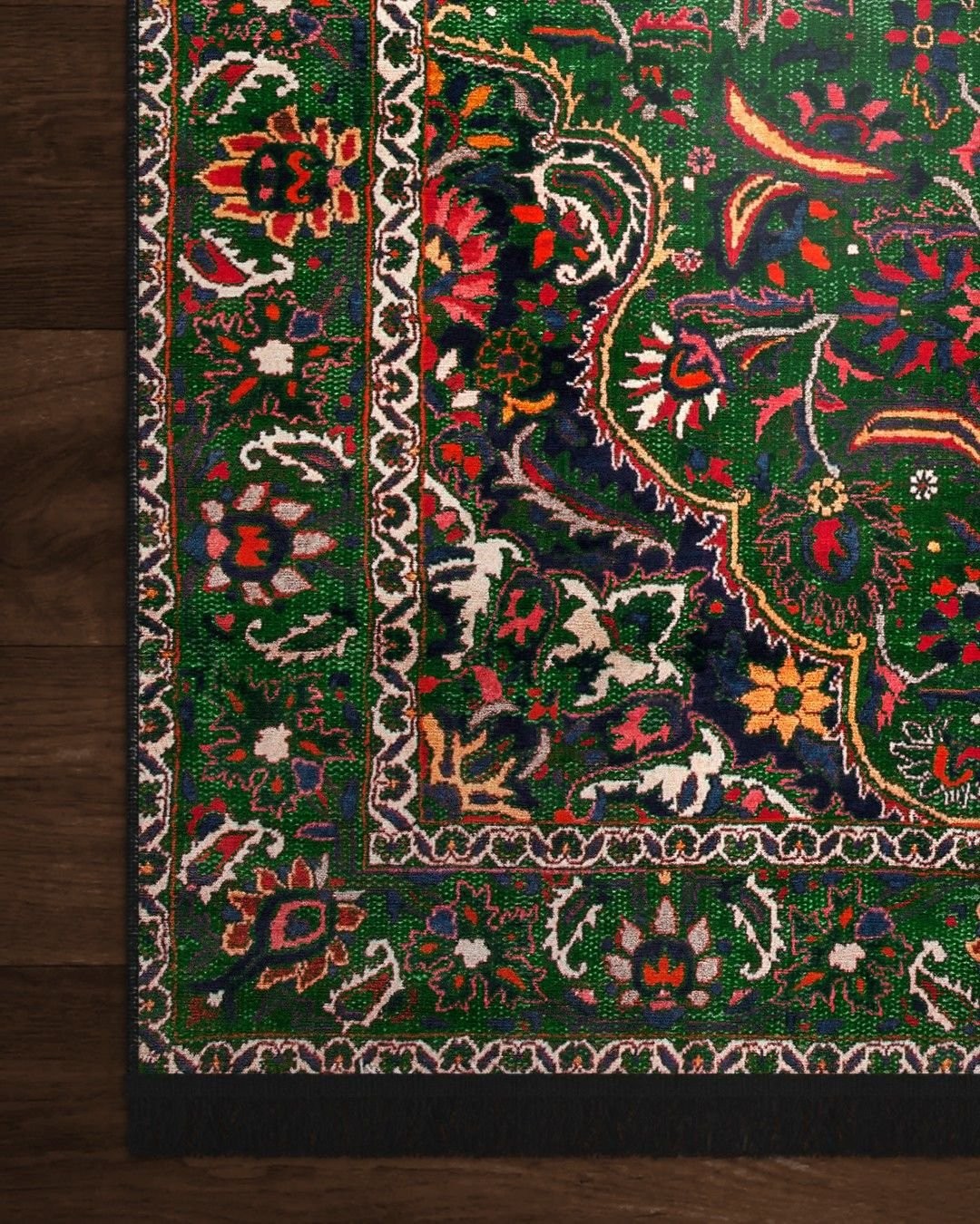 Montis Halı Gratia 166014 Yeşil Parlak Yumuşak Dokuma Taban Renkli Otantik Halı