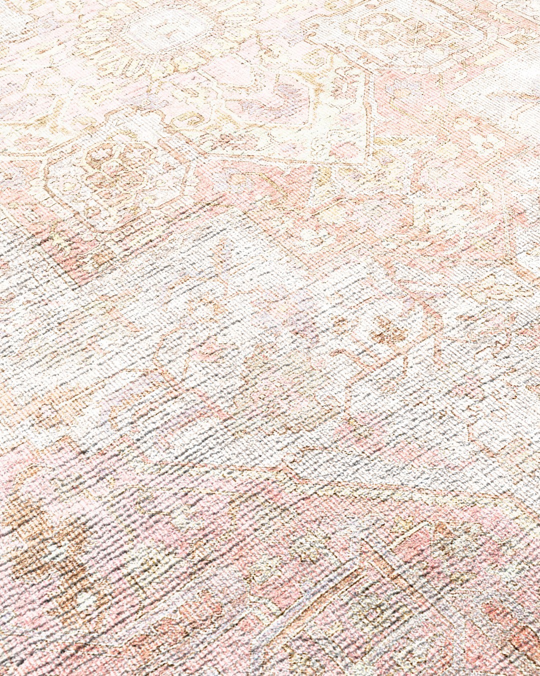 Montis Halı Delocis 26017 Pembe Dokuma Taban Vintage Halı
