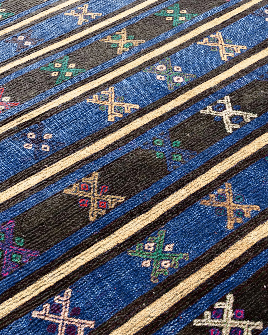 Montis Halı Vivere 35004 Lacivert Dokuma Taban Etnik Kilim Halı