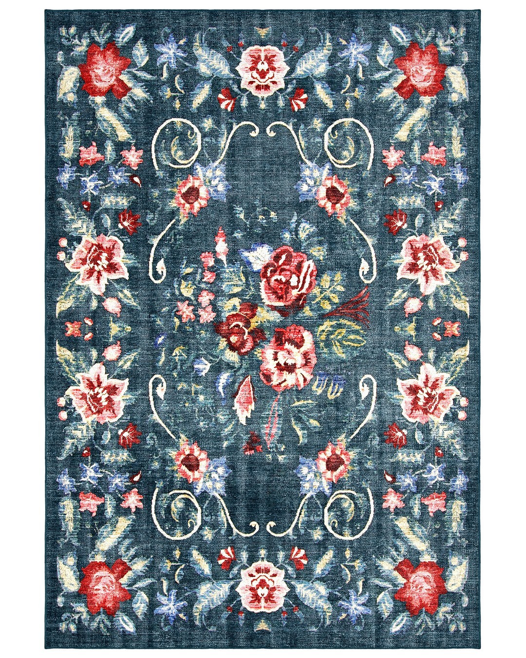 Montis Halı Diem 63047 Lacivert Renkli Dokuma Taban Karabağ Halı