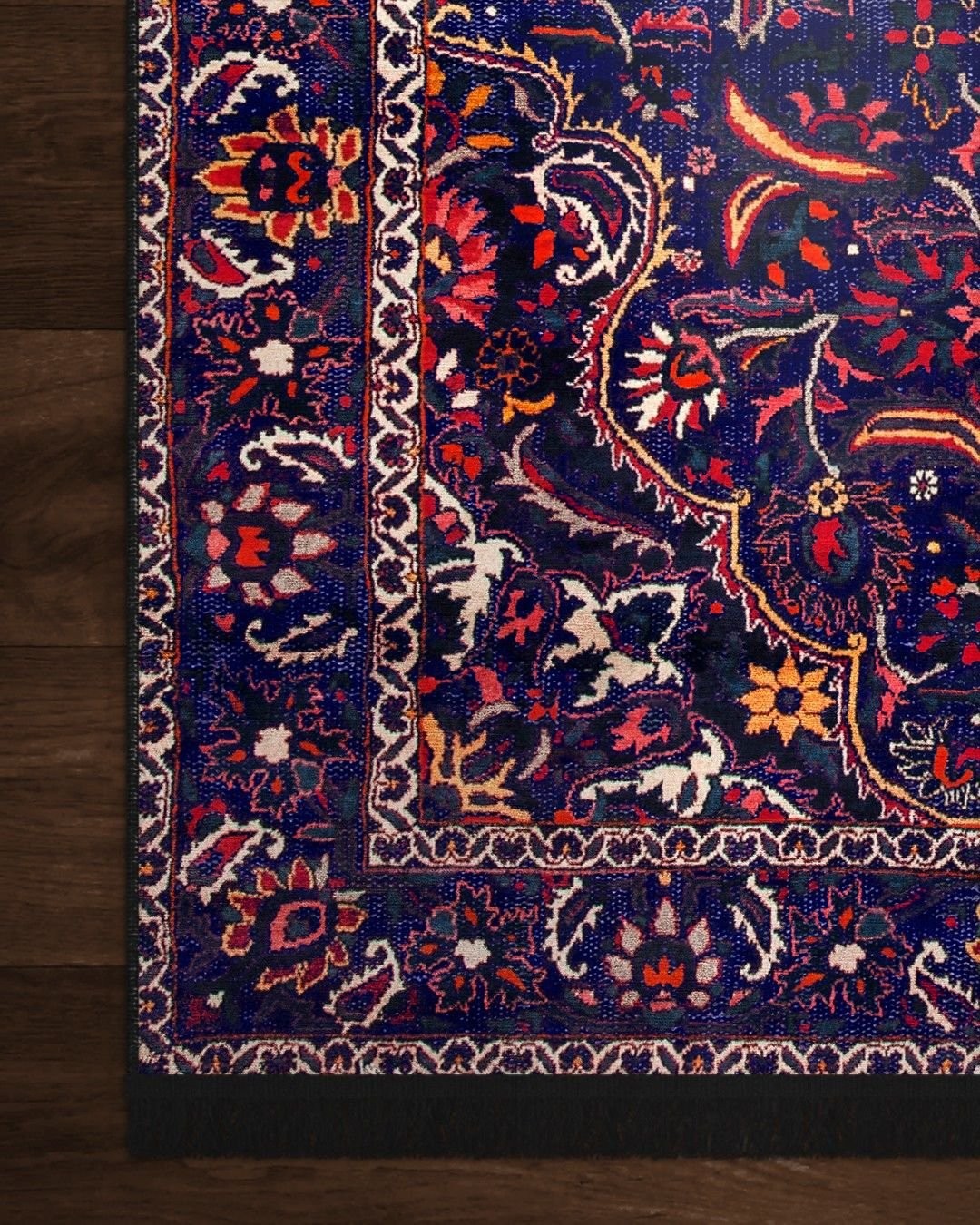 Montis Halı Gratia 166012 Lacivert Parlak Yumuşak Dokuma Taban Renkli Otantik Halı