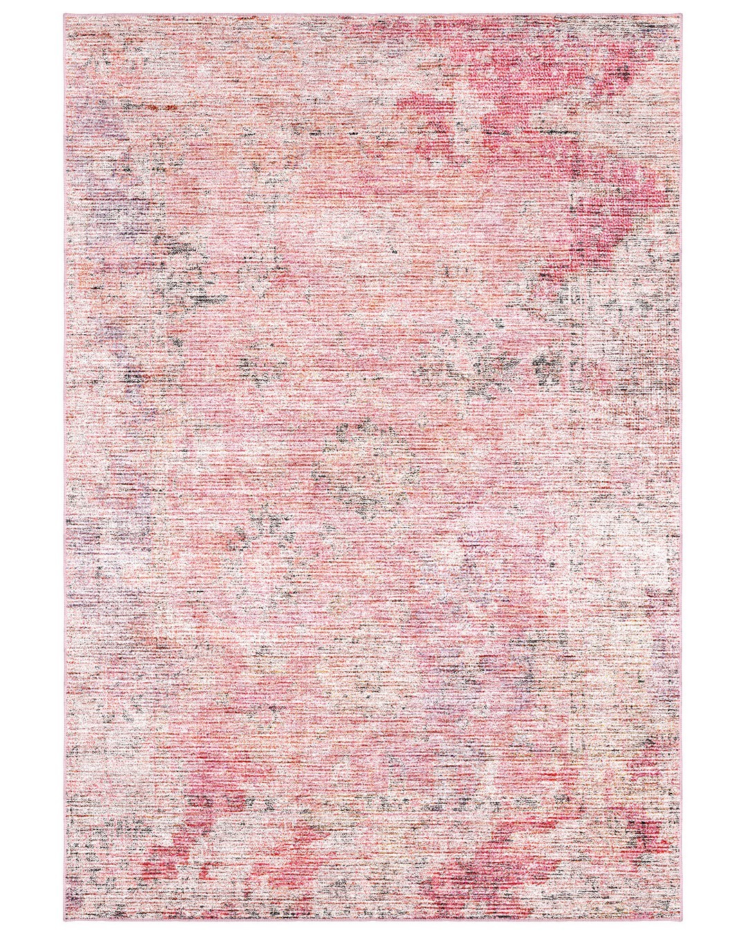 Montis Halı Lectio 950006 Pembe Vintage Kabartmalı Halı