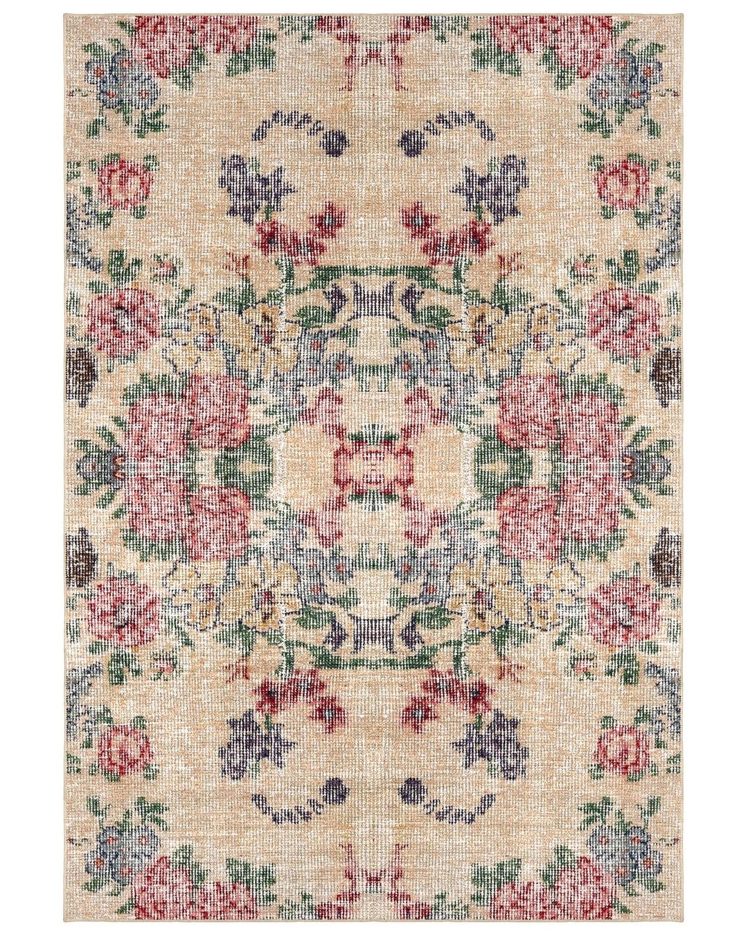 Montis Halı Hedera 19015 Krem Dokuma Taban Eskitme Halı
