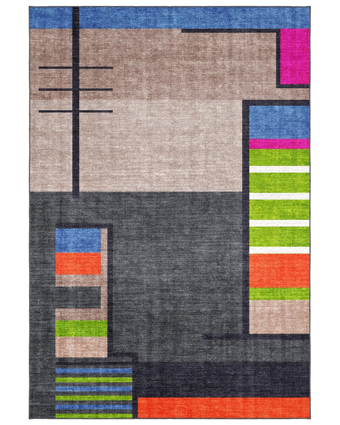 Montis Halı Risum 78015 Gri Dokuma Taban Modern Halı
