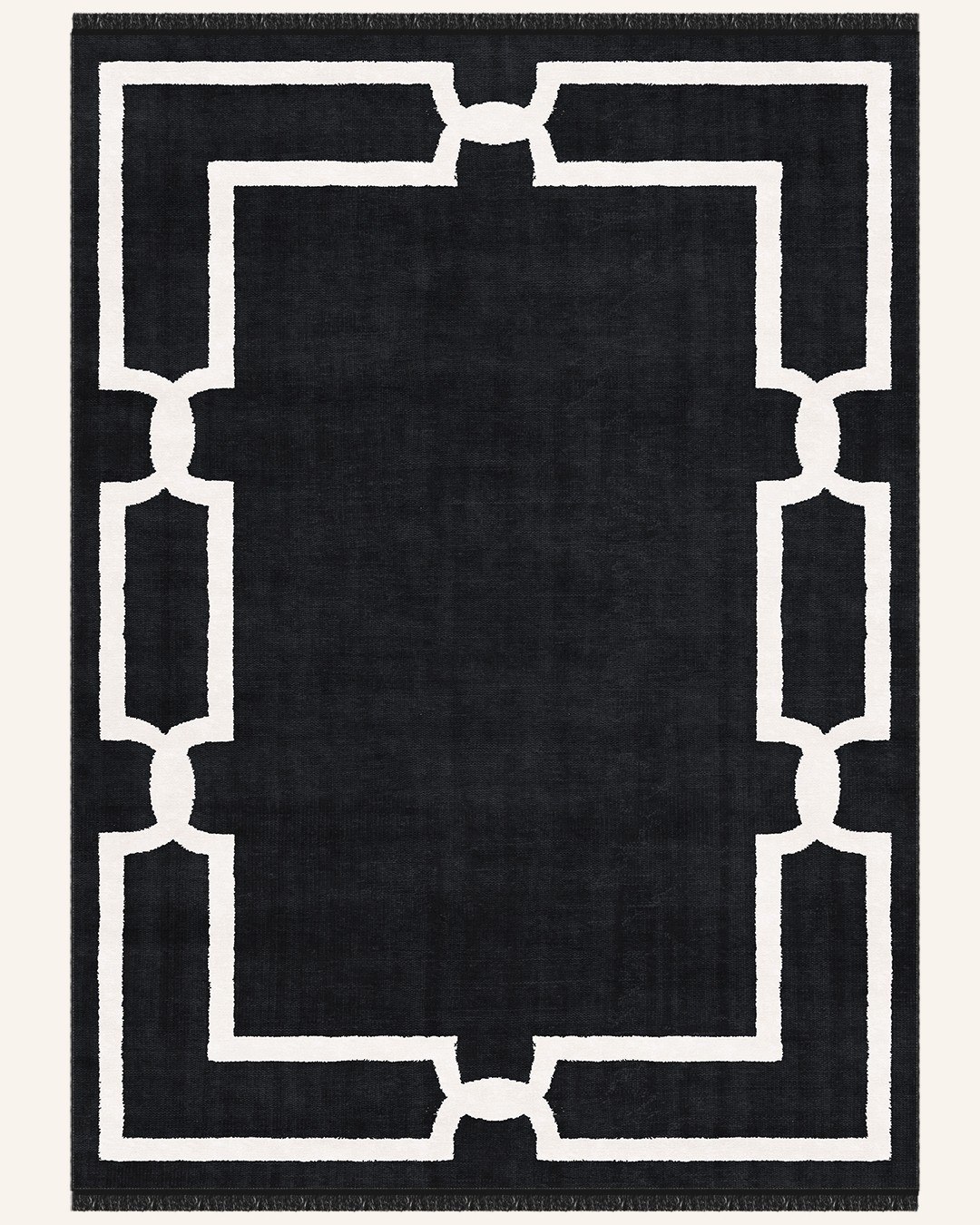 Filım 060 Yumuşak Bambu Doku Siyah Halı - 200x300