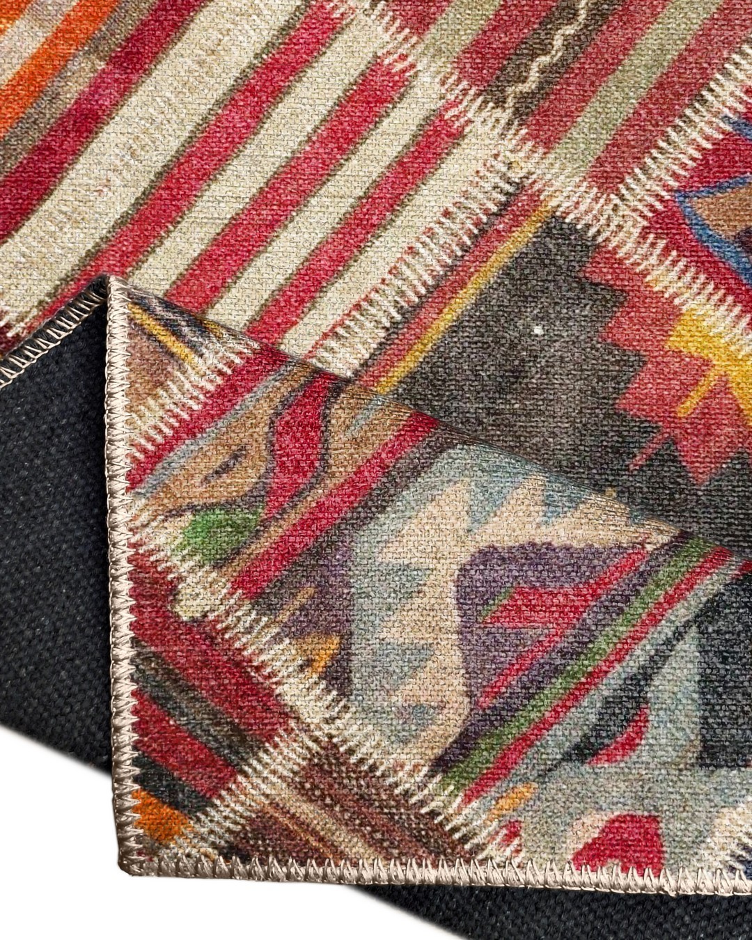 Montis Halı Mensis 27003 Dokuma Taban Patchwork Halı