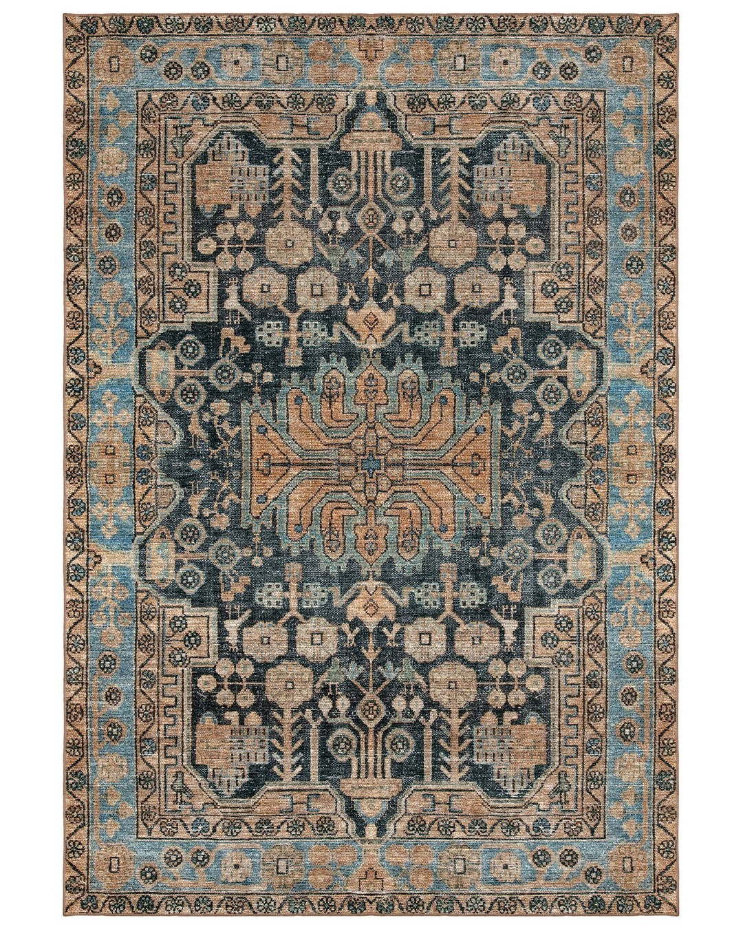 Montis Halı Hedera 19004 Kahverengi Dokuma Taban Eskitme Halı