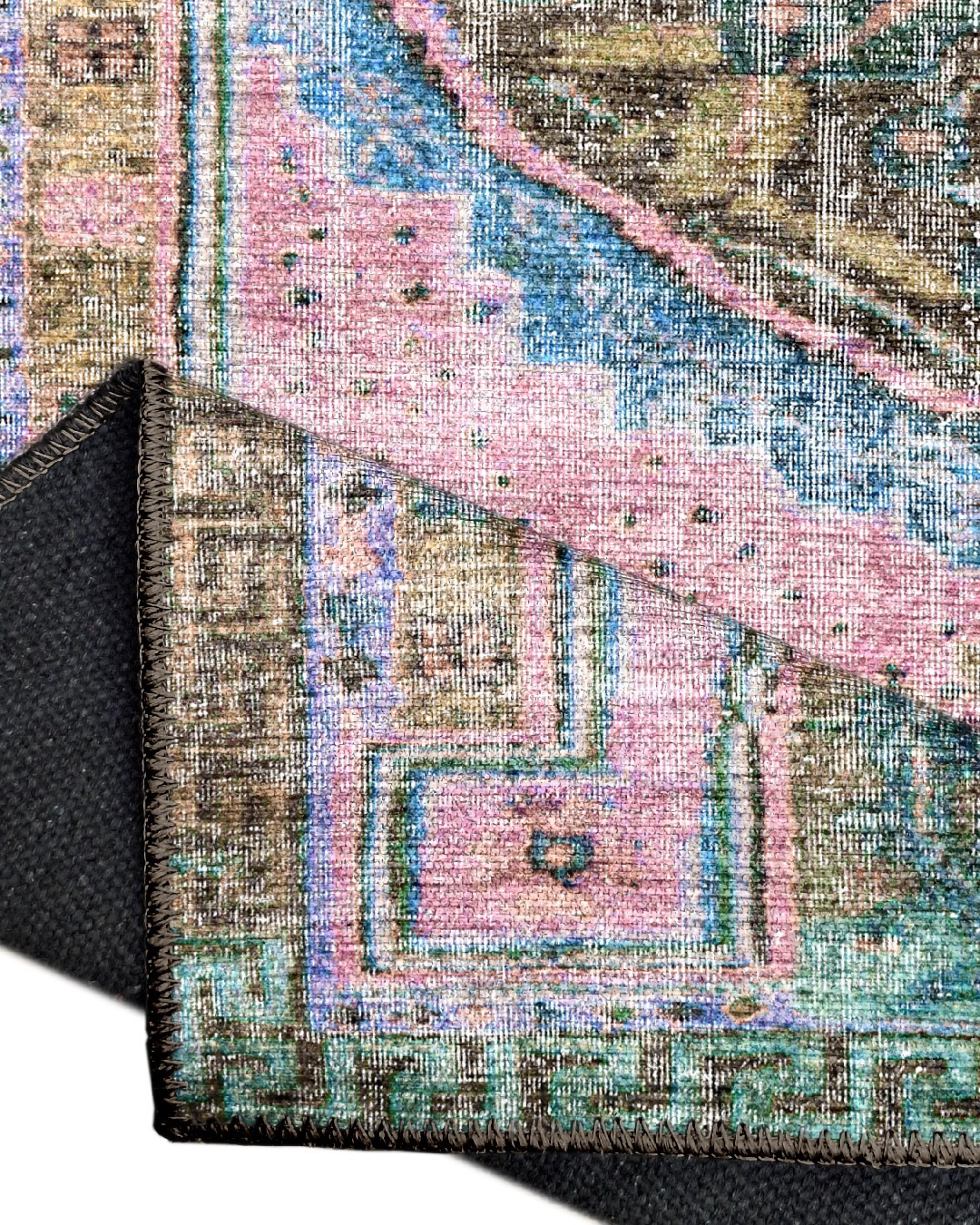 Montis Halı Salve 15052 Dokuma Taban Pembe Vintage Halı