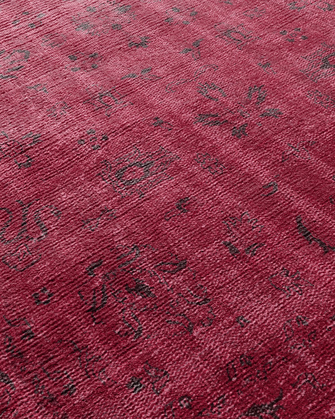 Montis Halı Ventus 47062 Bordo Dokuma Taban Eskitme Halı