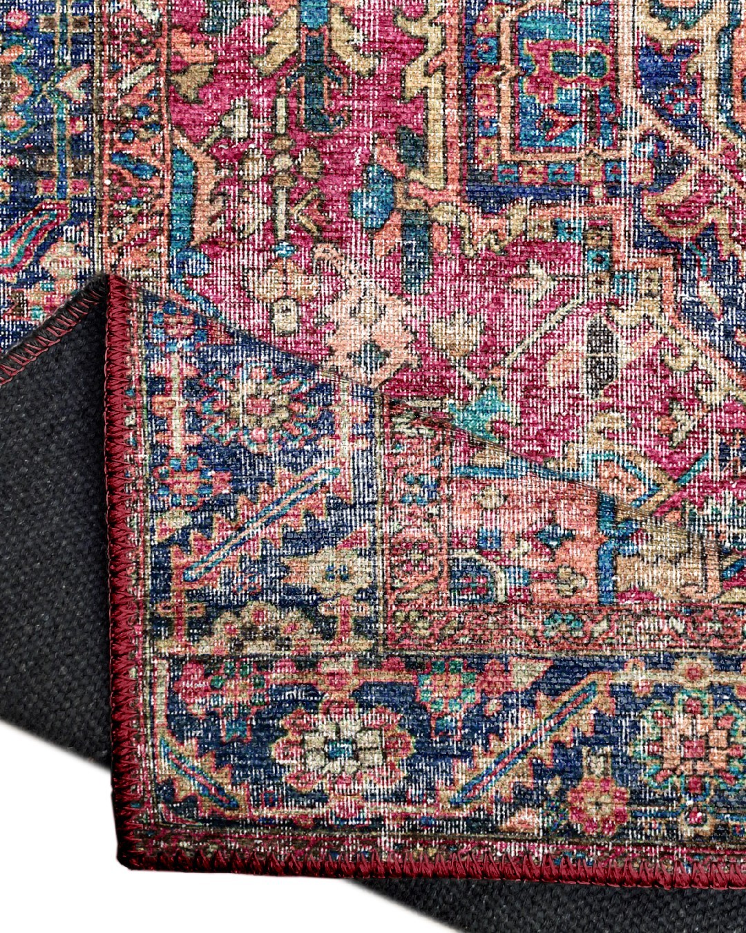 Montis Halı Salve 15045 Dokuma Taban Kırmızı Vintage Halı