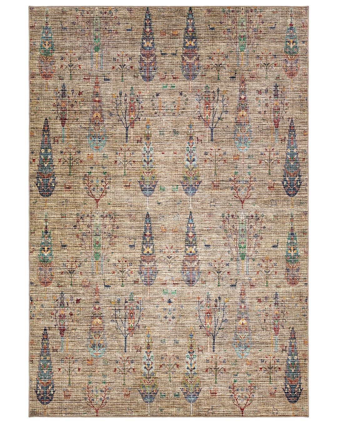 Montis Halı Lectio 950020 Kahverengi Gabbeh Kabartmalı Halı