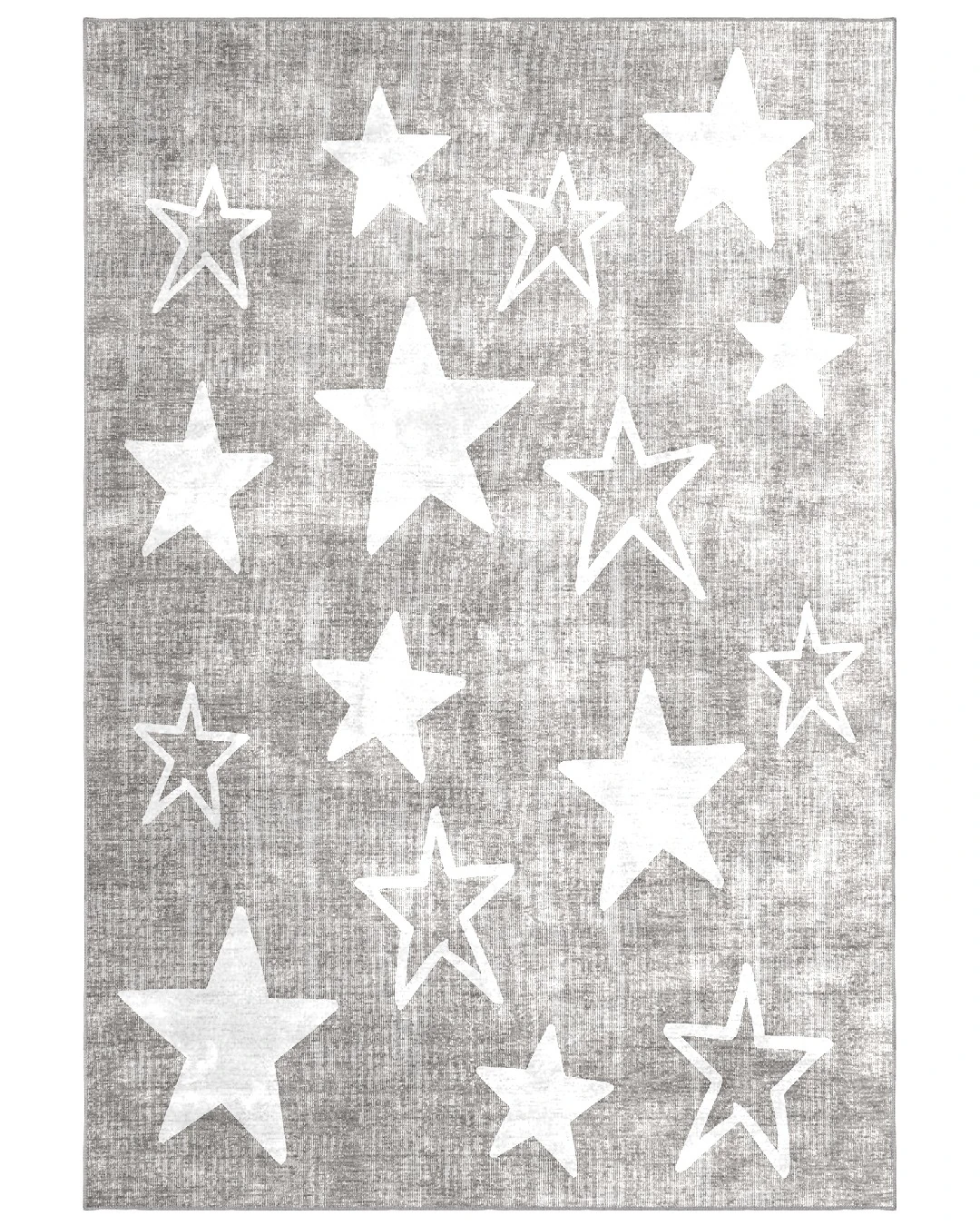 Montis Halı Pueri 101002 Bej Parlak Yumuşak Dokuma Taban Yıldızlı Çocuk Odası Halısı - NKE4072