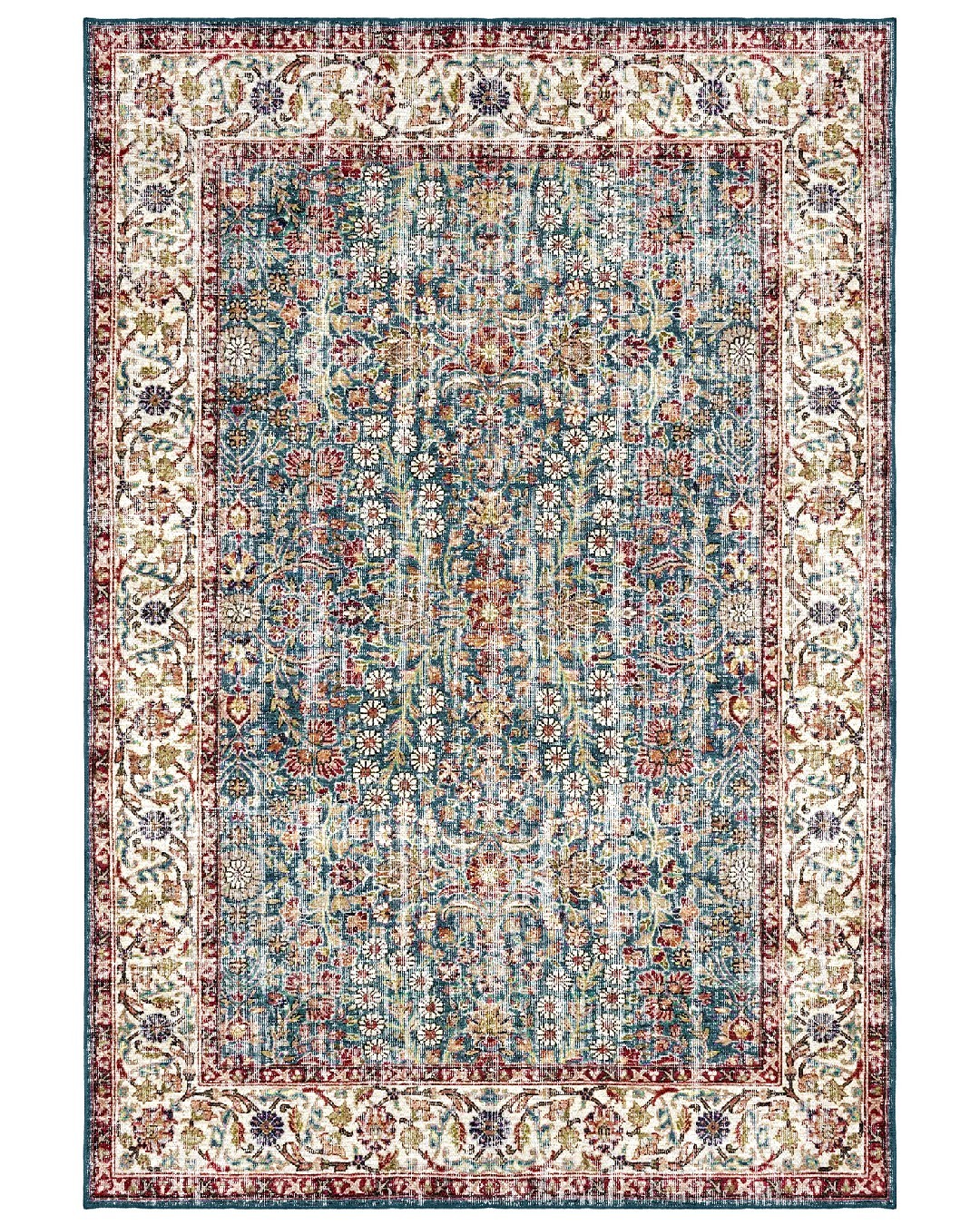 Montis Halı Delocis 26034 Lacivert Dokuma Taban Vintage Halı