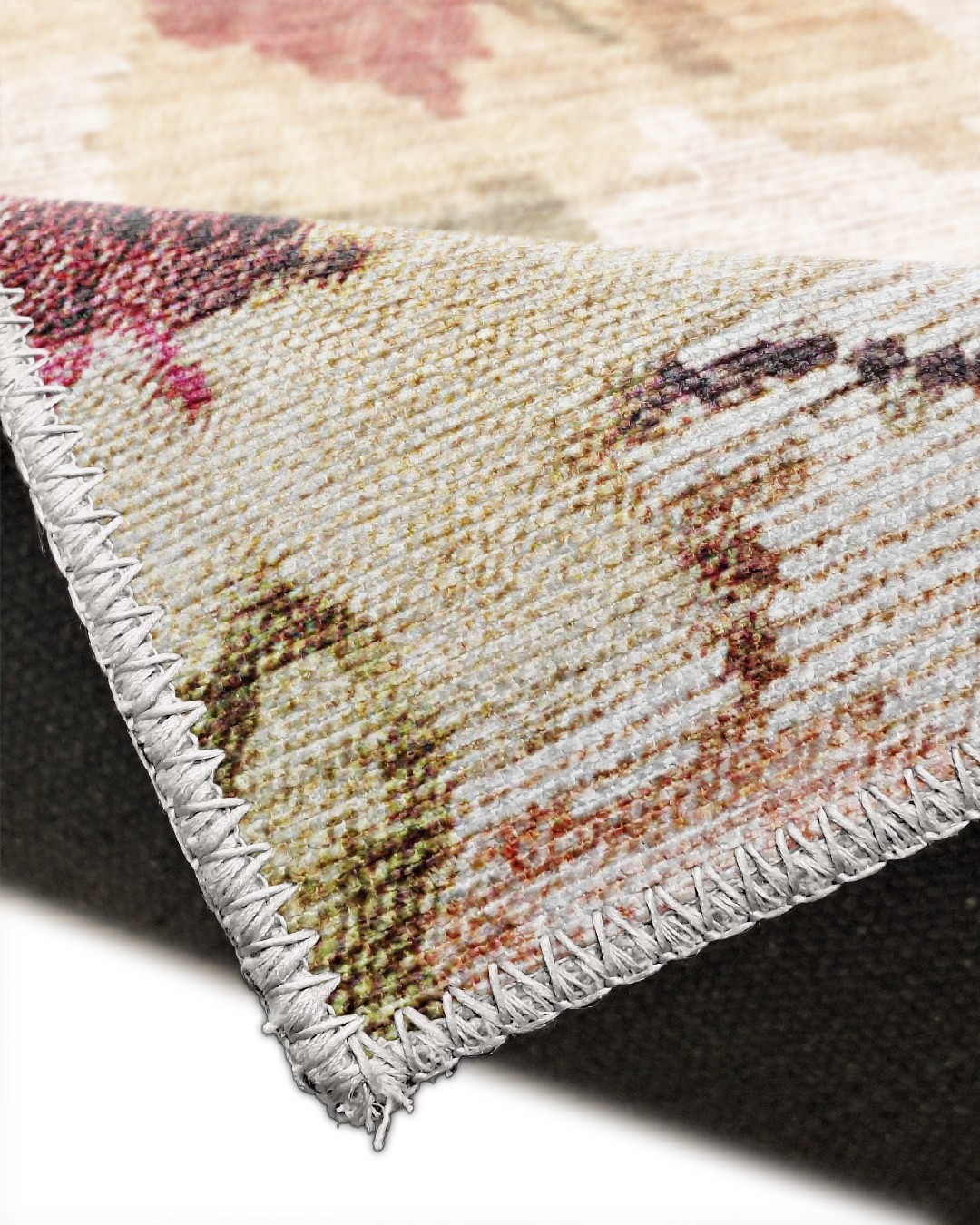 Montis Halı Yucca 17010 Krem Dokuma Taban Çiçekli Halı