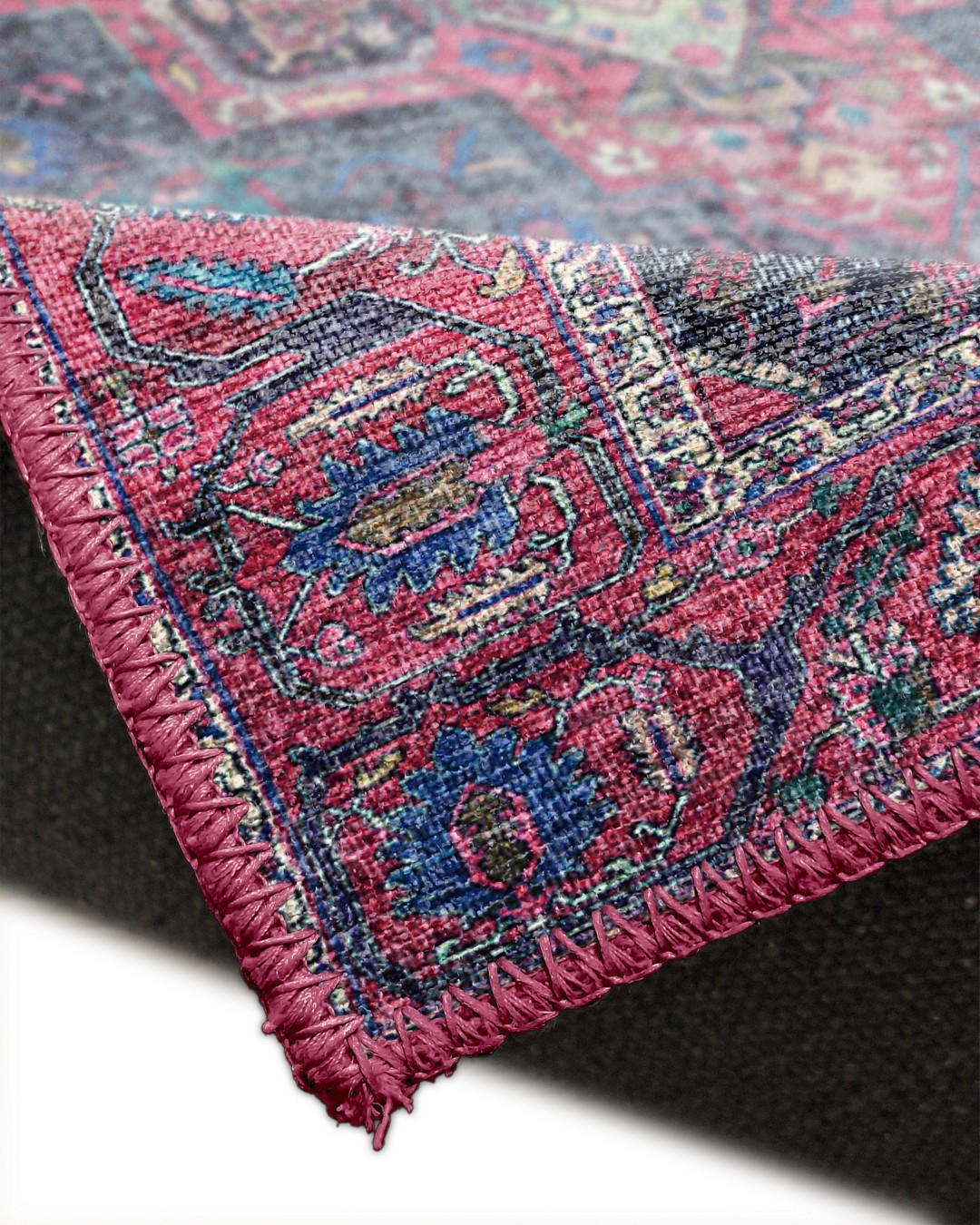 Montis Halı Delocis 26018 Lacivert Dokuma Taban Vintage Halı