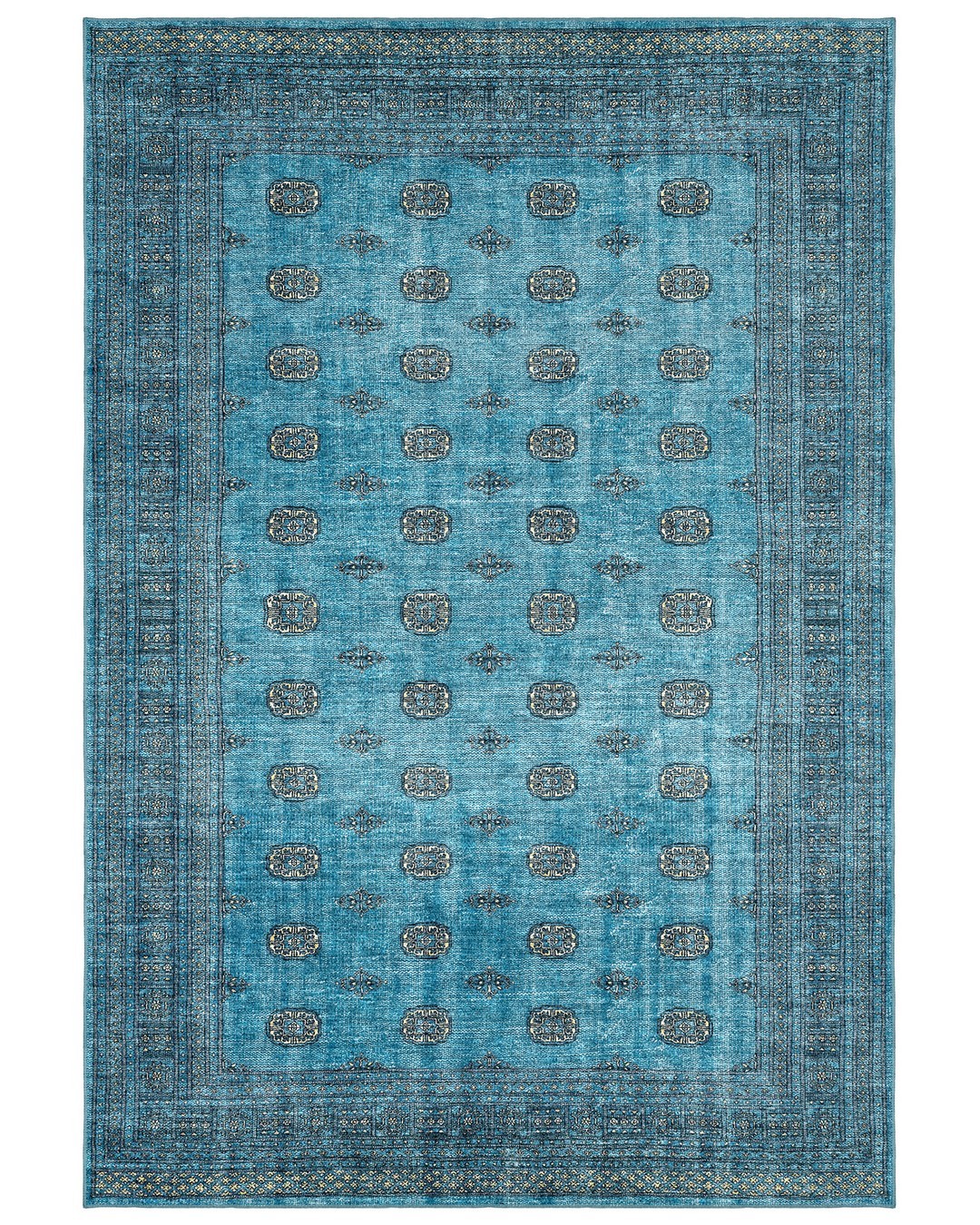 Montis Halı Loci 53012 Mavi Dokuma Taban Afgan Halı
