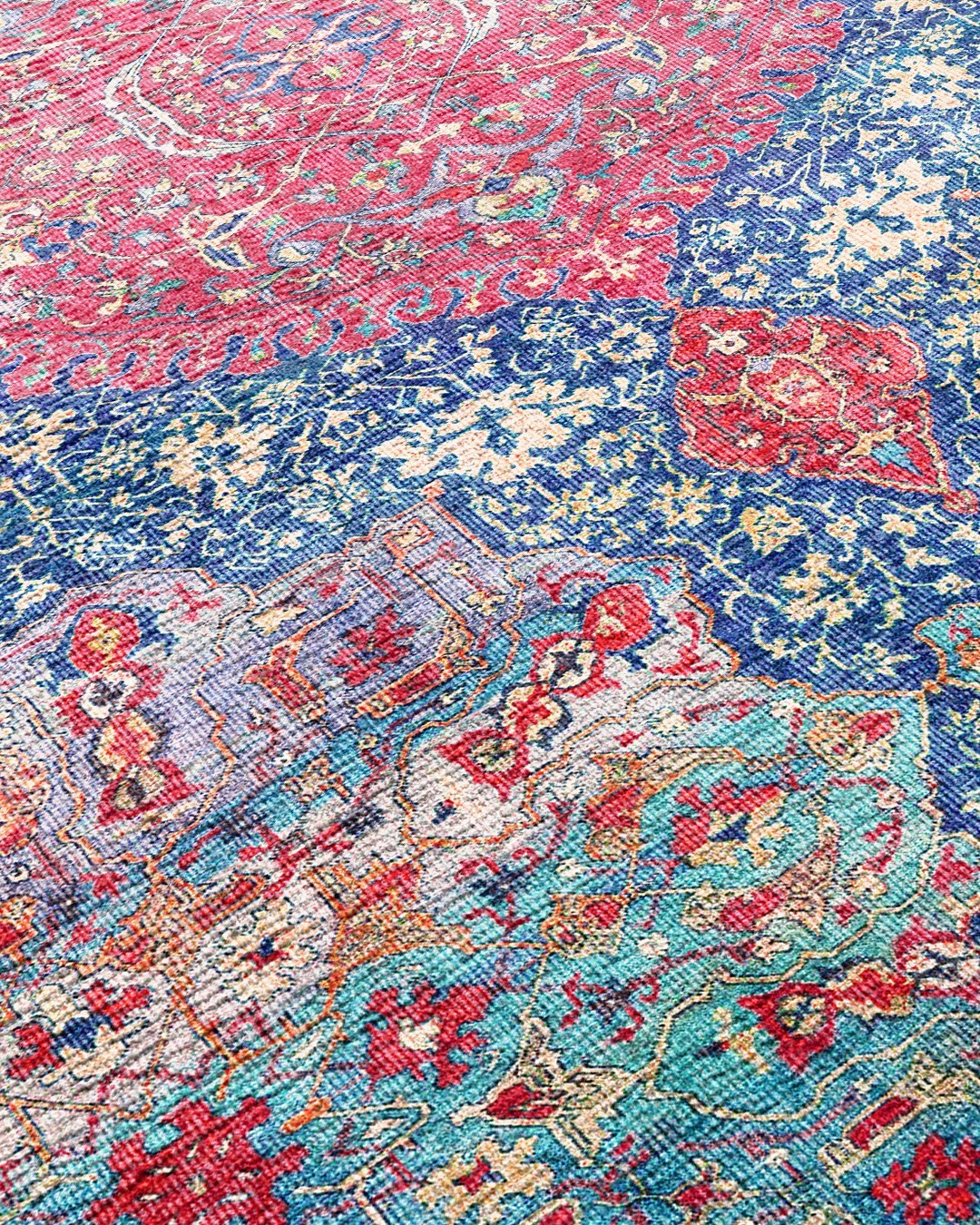 Montis Halı Delocis 26016 Mavi Dokuma Taban Vintage Halı