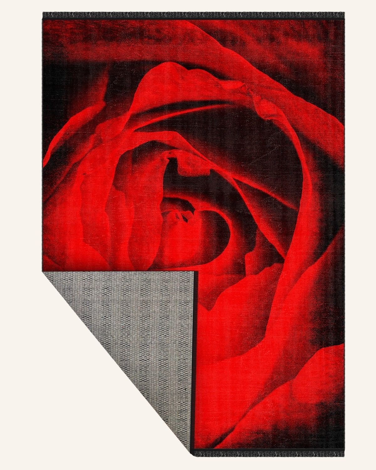 Montis Halı Flores 200021 Kırmızı Parlak Yumuşak Dokuma Taban Renkli Karabağ Halı
