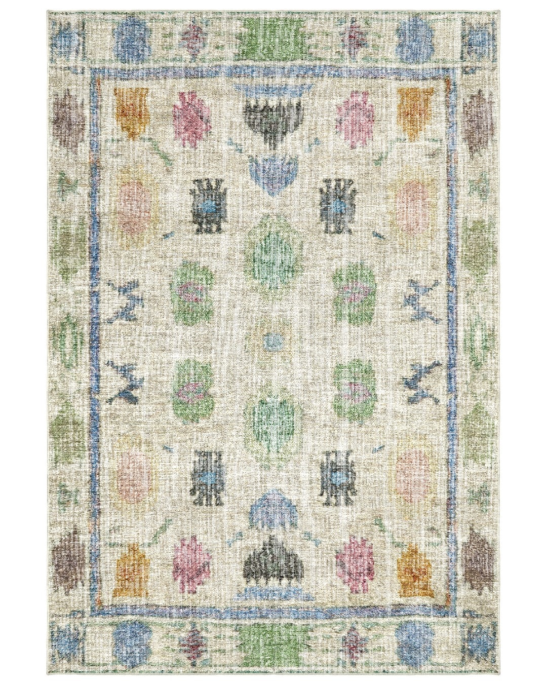 Montis Halı Delocis 26032 Krem Dokuma Taban Vintage Halı