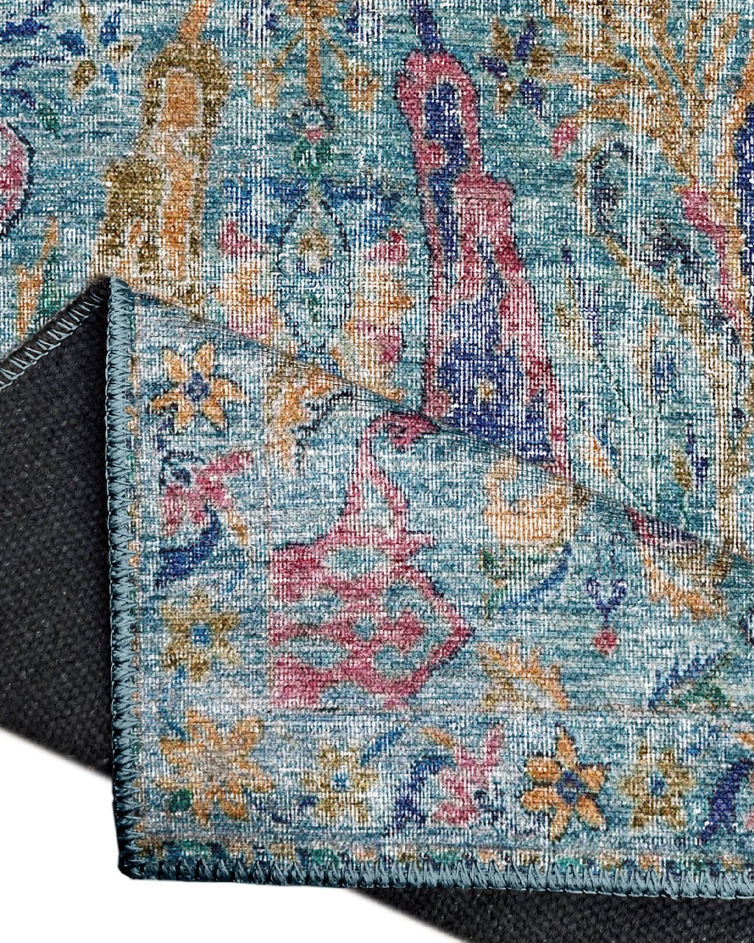 Montis Halı Salve 15036 Dokuma Taban Mavi Vintage Halı