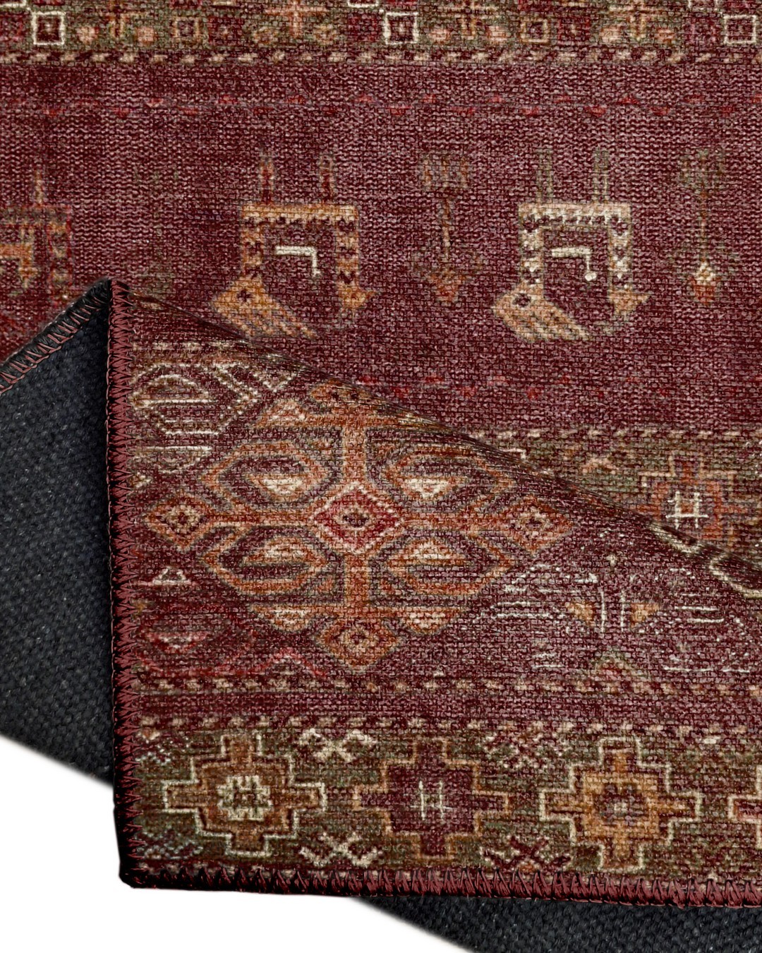 Montis Halı Patriam 38044 Bordo Dokuma Taban Etnik Halı