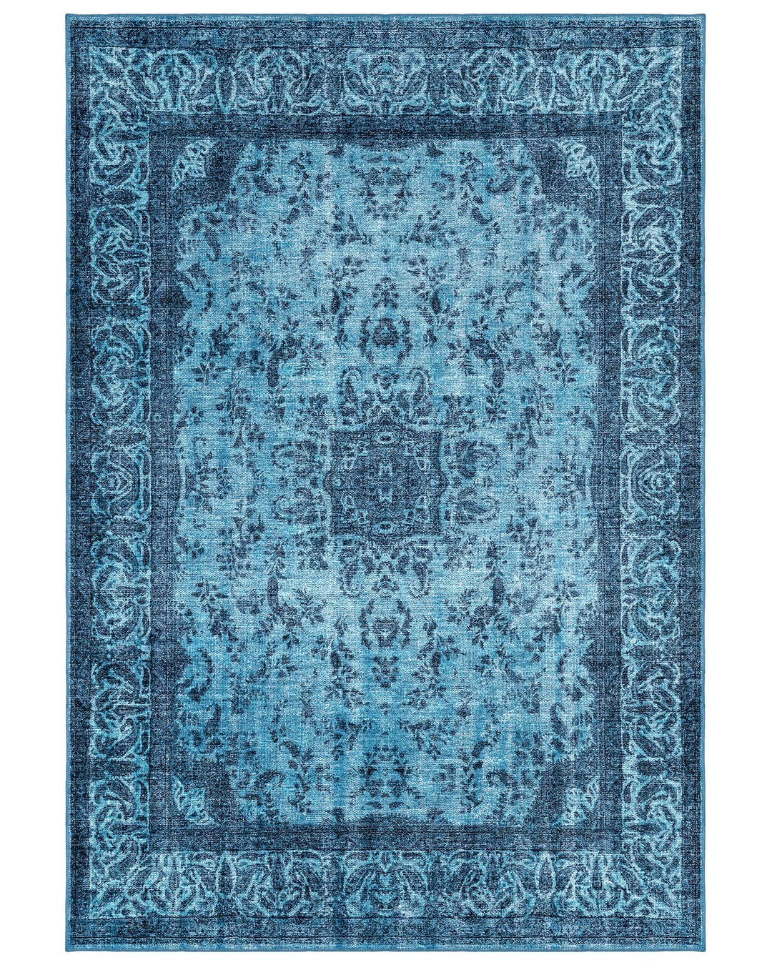 Montis Halı Ventus 47054 Mavi Dokuma Taban Eskitme Halı
