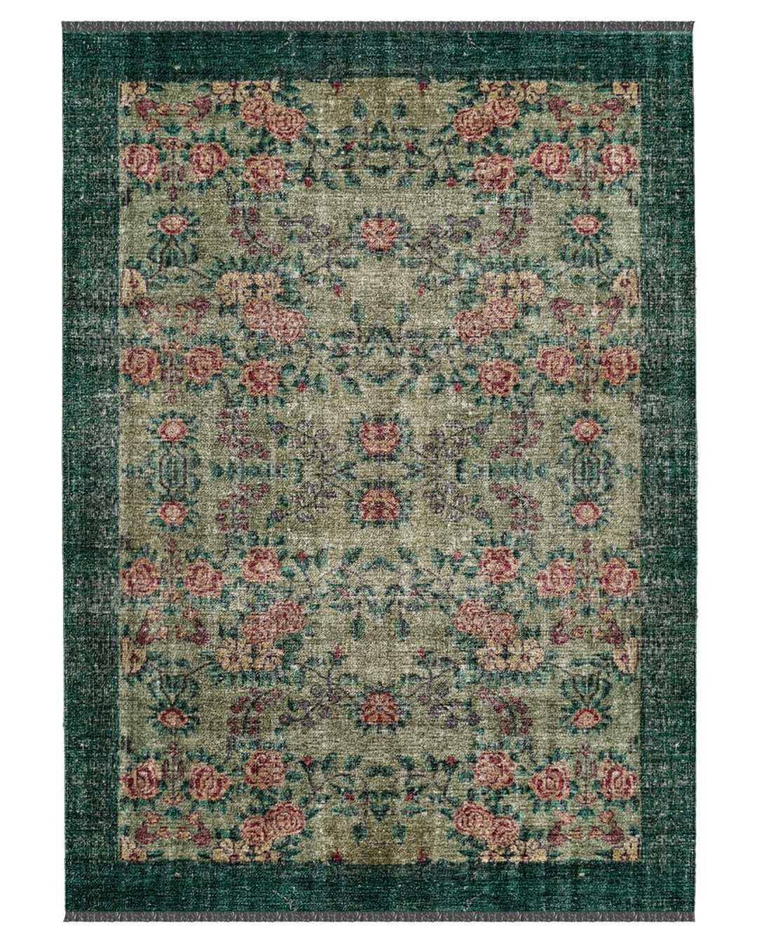 Patriam 041 Dokuma Şönil Yeşil Halı - 200x300