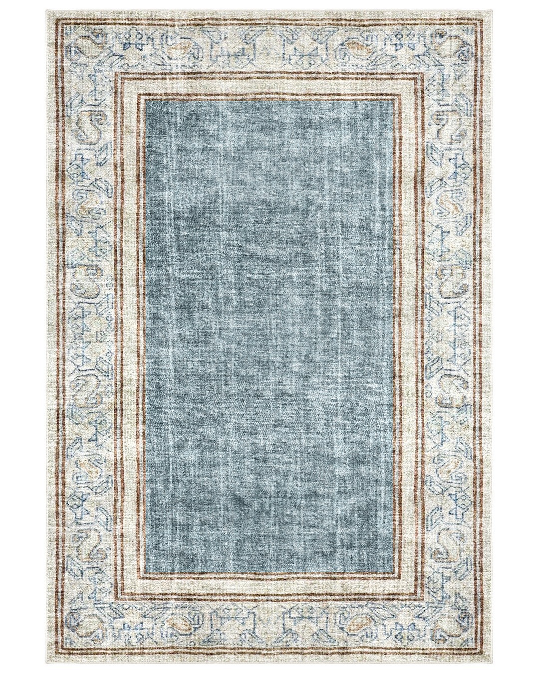 Montis Halı Delocis 26029 Krem Gri Dokuma Taban Vintage Halı