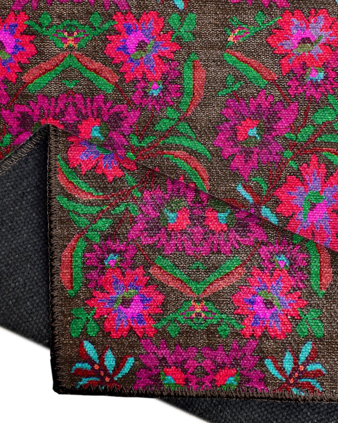 Montis Halı Diem 63056 Kahverengi Renkli Dokuma Taban Karabağ Halı