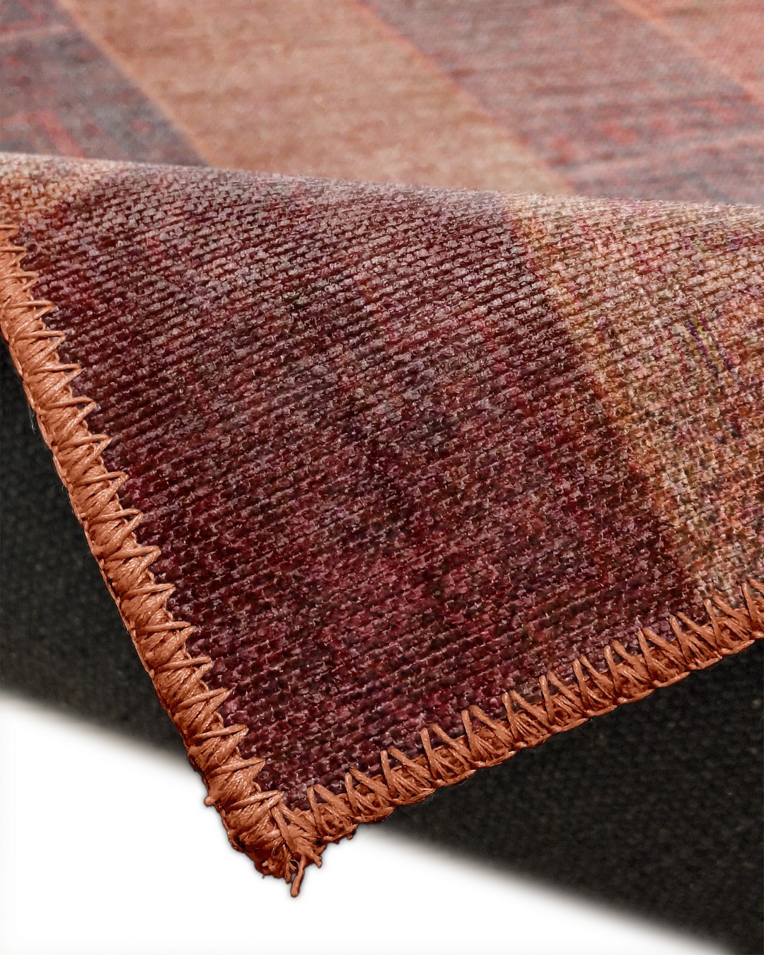Montis Halı Mensis 27016 Turuncu Dokuma Taban Patchwork Halı