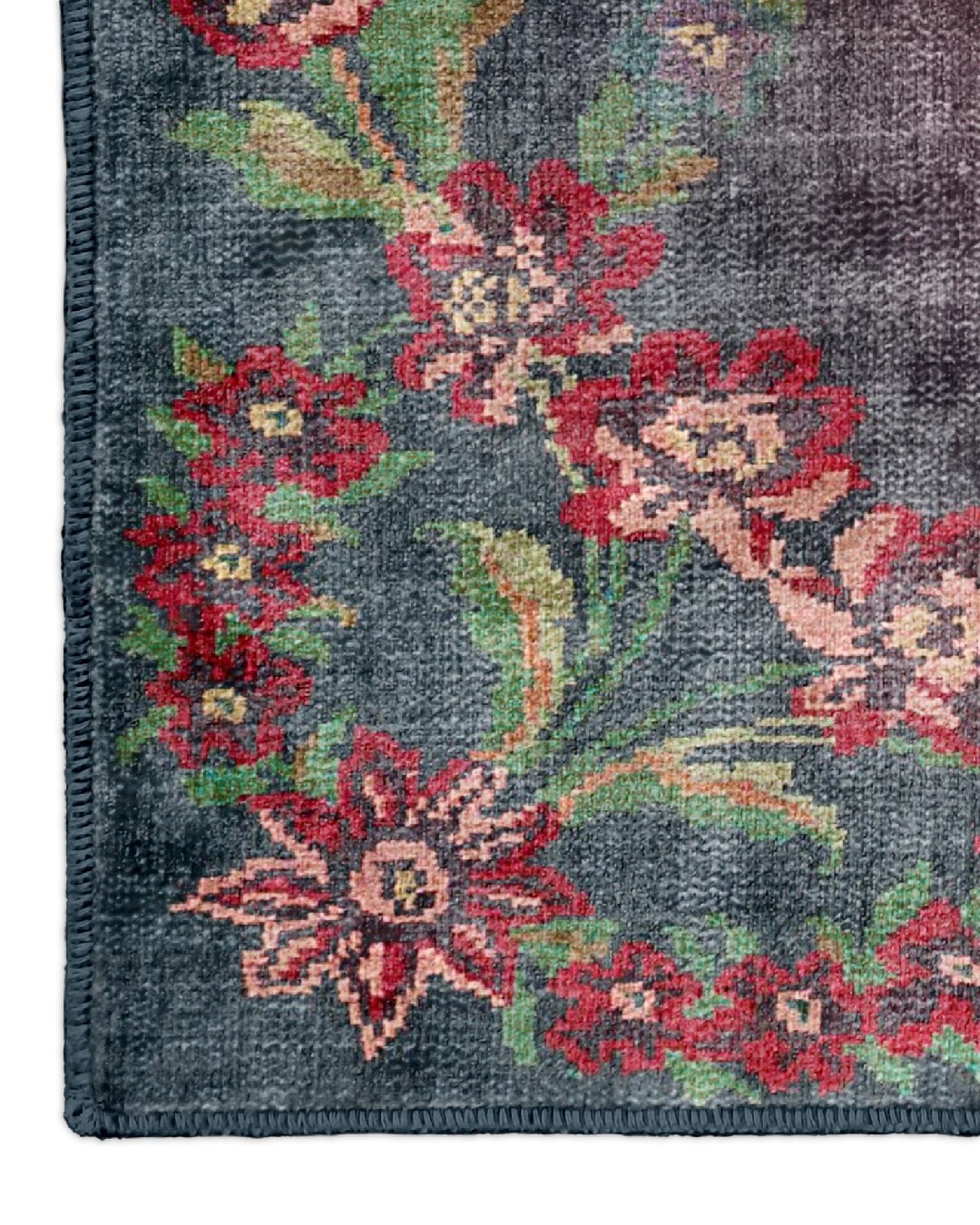 Montis Halı Varia 809001 Pembe Parlak Yumuşak Dokuma Taban Renkli Retro Karabağ Halı