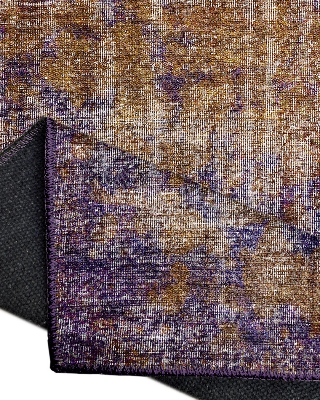 Montis Halı Pluvia 80034 Mor Sarı Dokuma Taban Modern Halı