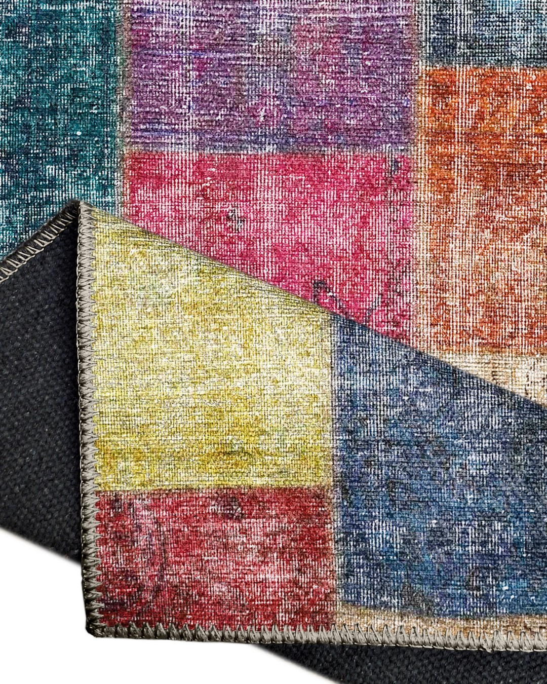 Montis Halı Mensis 27032 Multi Dokuma Taban Patchwork Halı