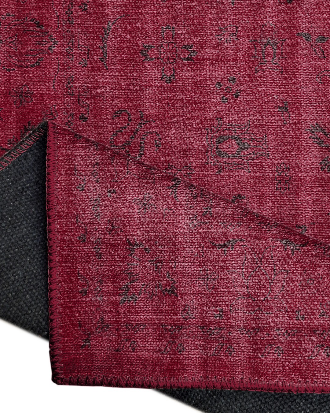 Montis Halı Ventus 47062 Bordo Dokuma Taban Eskitme Halı