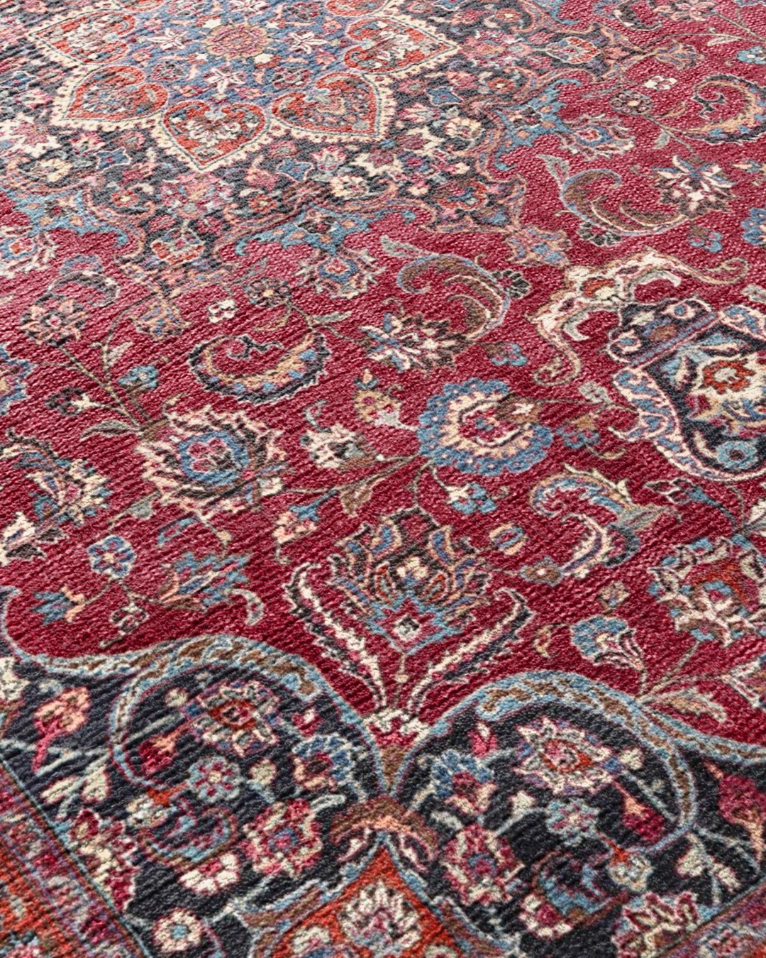 Montis Halı Hedera 19062 Bordo Dokuma Taban Eskitme Halı