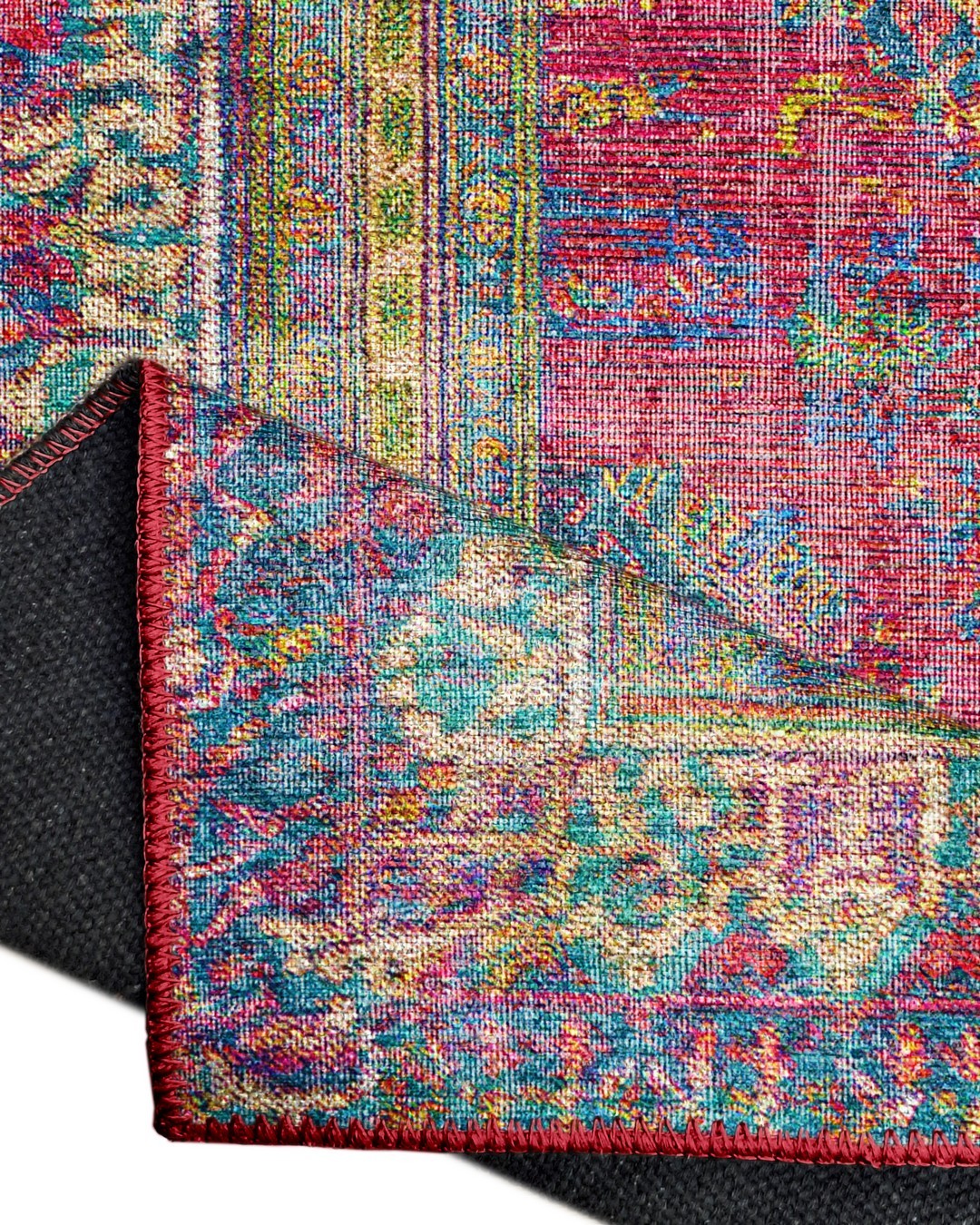 Montis Halı Delocis 26021 Kırmızı Dokuma Taban Vintage Halı