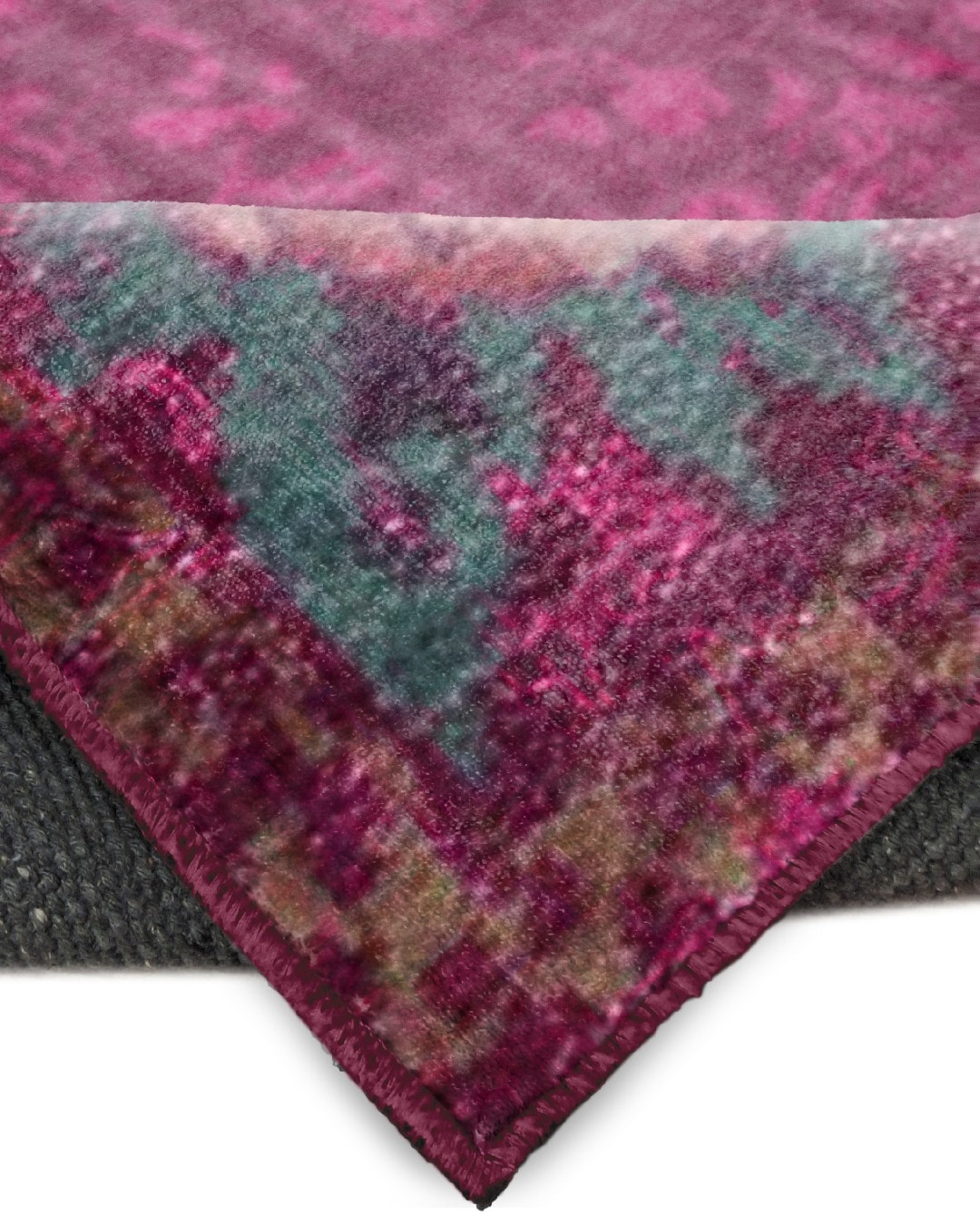 Montis Halı Babilin Antikleri Babylon 704001 Fuşya Parlak Yumuşak Dokuma Taban Çiçekli Halı - NKE1447