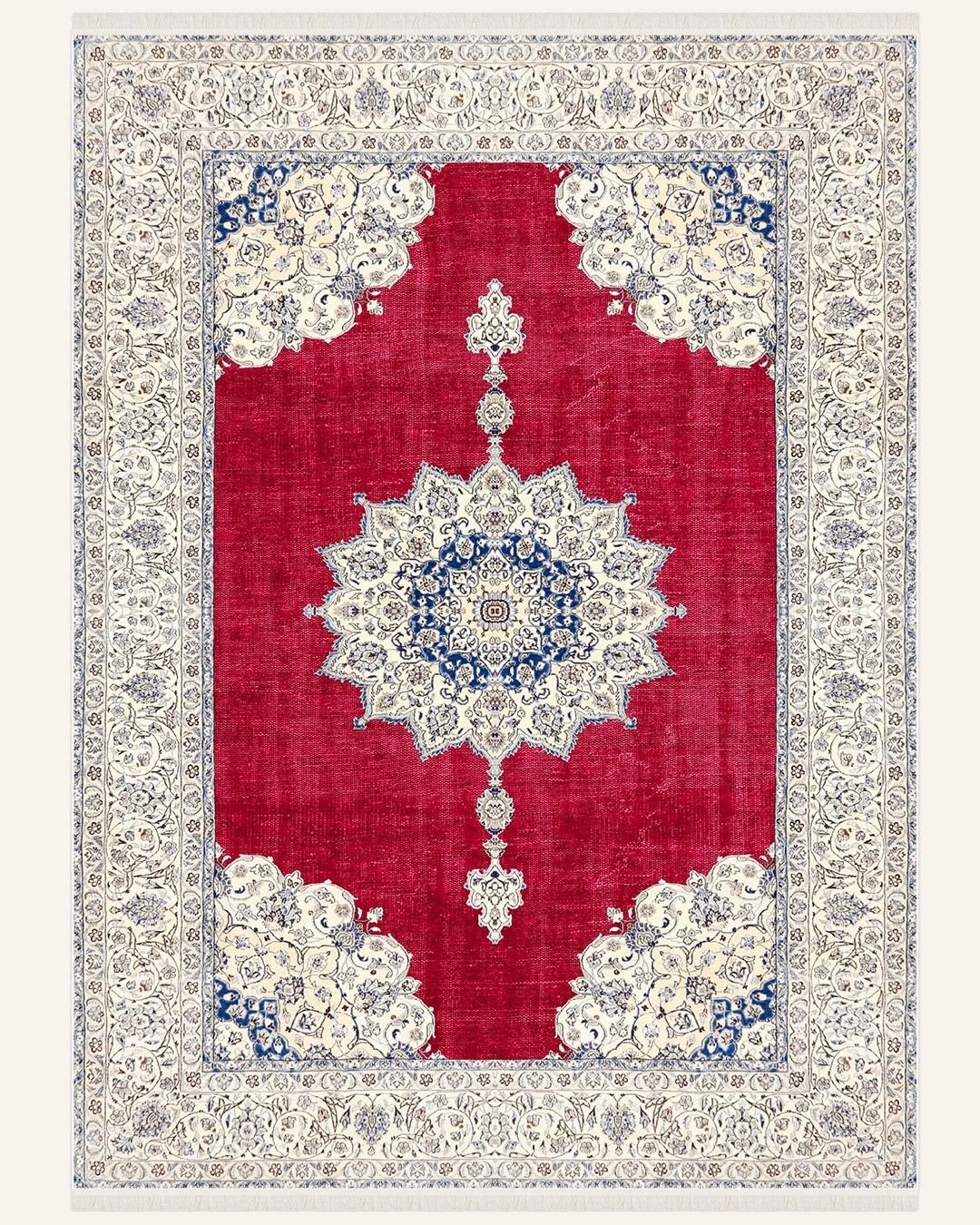 Montis Halı Aurum 454063 Kırmızı Parlak Yumuşak Dokuma Taban Otantik Halı