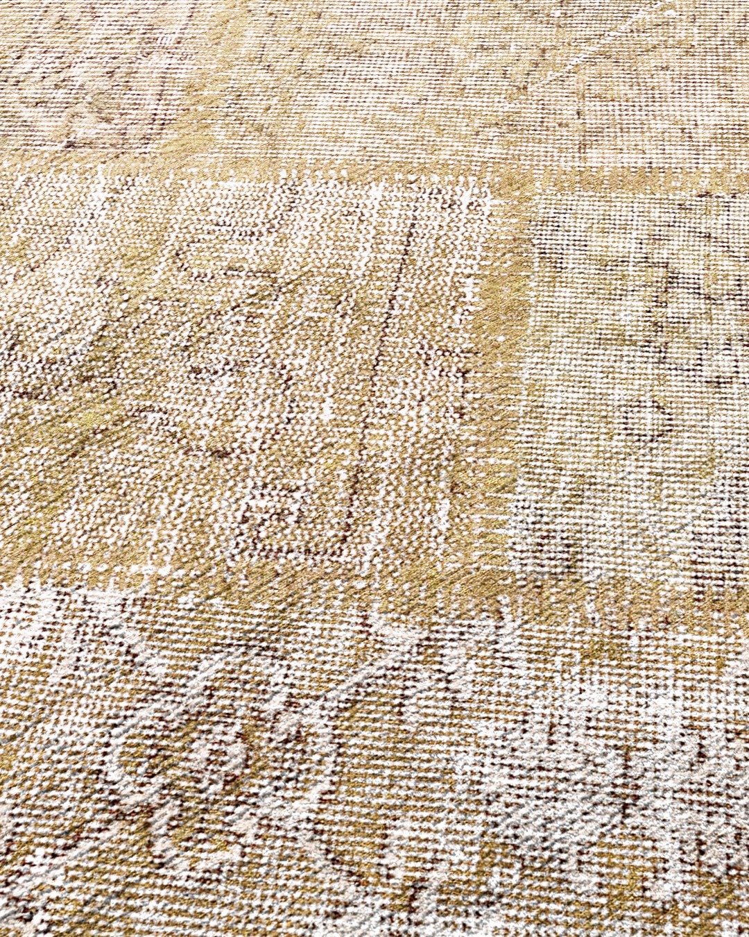 Montis Halı Mensis 27013 Bej Dokuma Taban Patchwork Halı