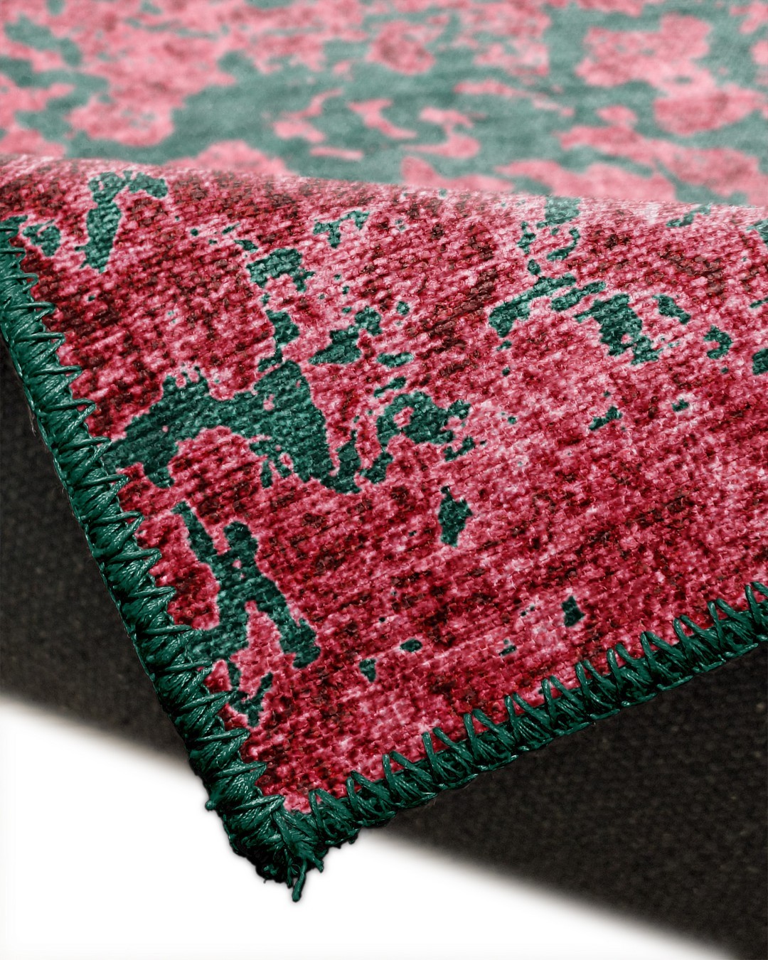 Montis Halı Ventus 47072 Pembe Yeşil Dokuma Taban Eskitme Halı