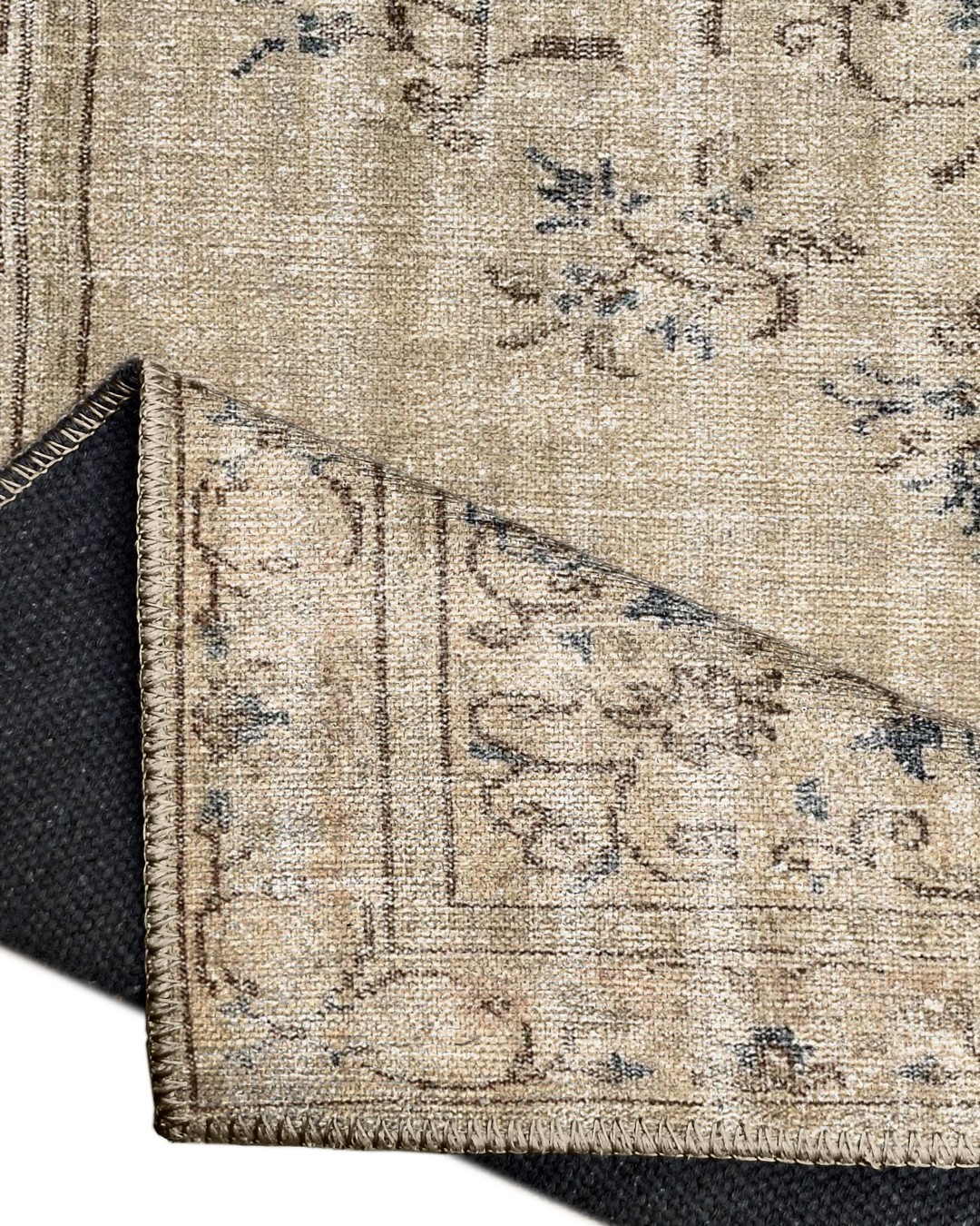 Montis Halı Hedera 19056 Bej Dokuma Taban Eskitme Halı