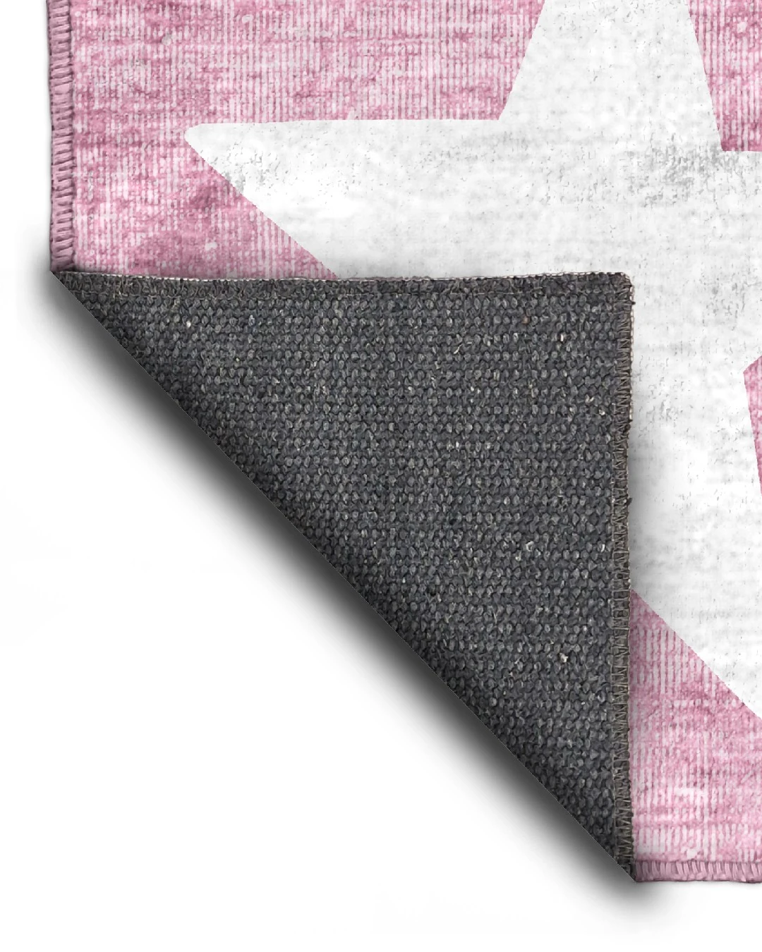 Montis Halı Pueri 101003 Pembe Parlak Yumuşak Dokuma Taban Yıldızlı Çocuk Odası Halısı - NKE4073