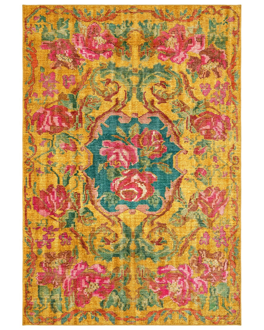 Montis Halı Diem 63011 Sarı Dokuma Taban Karabağ Halı