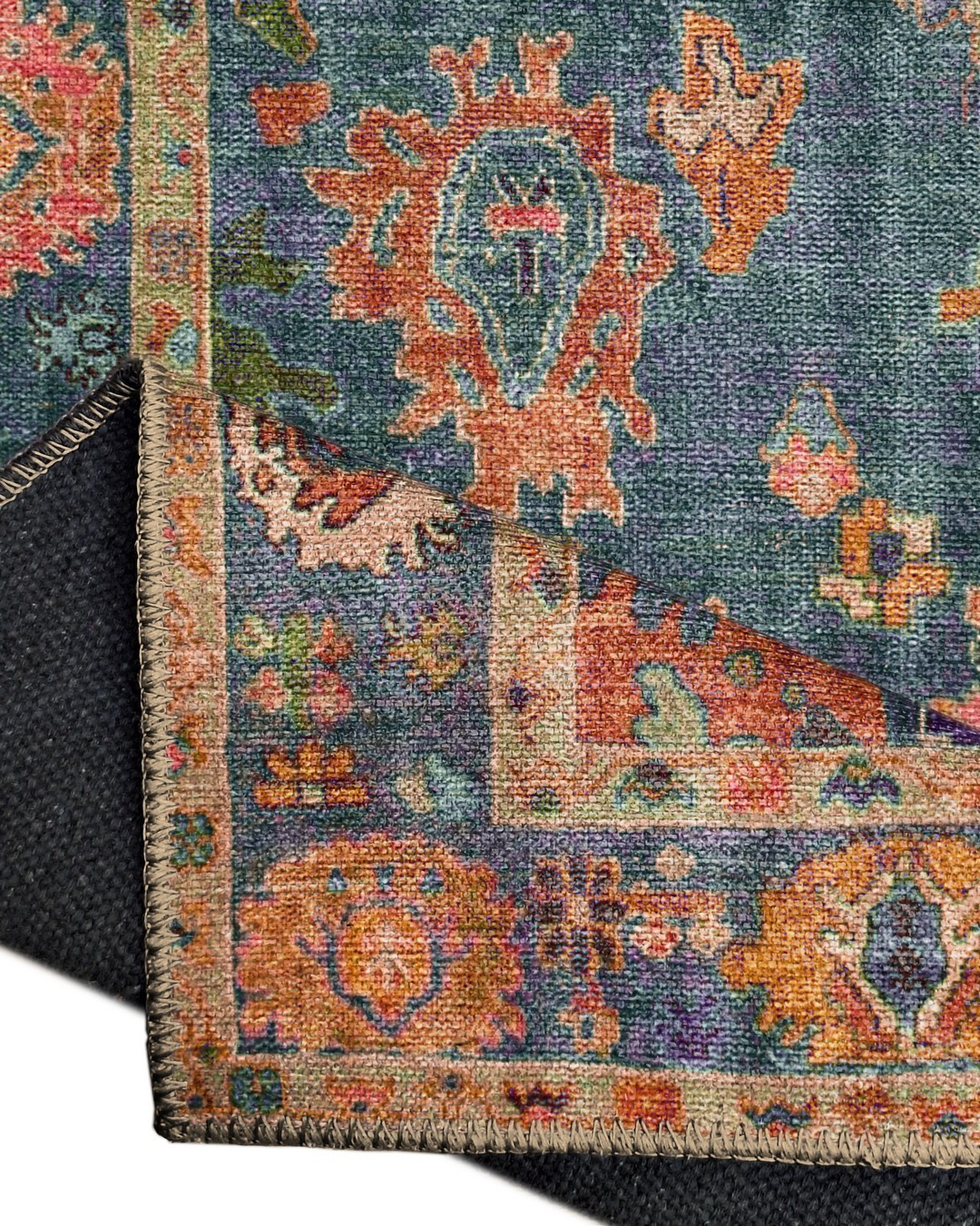 Montis Halı Patriam 38043 Mavi Dokuma Taban Etnik Halı