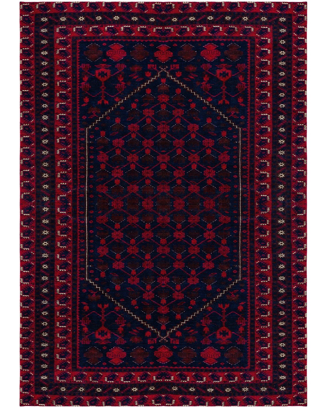 Montis Halı Hordeum 123008 Loop Dokuma Yumuşak Şönil Bordo Yağcıbedir Halı