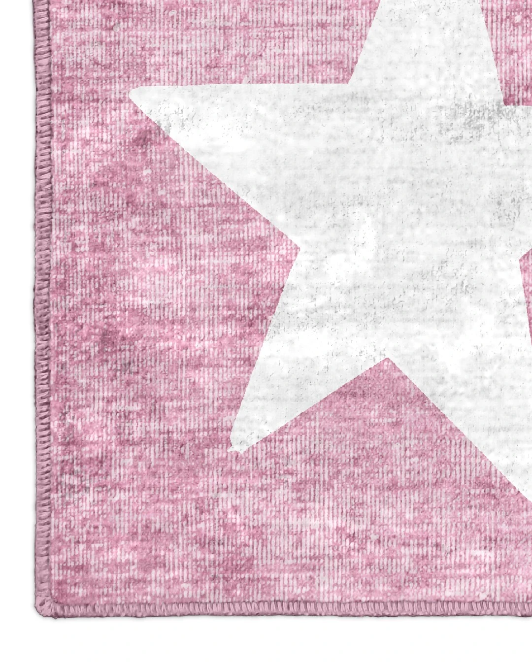 Montis Halı Pueri 101003 Pembe Parlak Yumuşak Dokuma Taban Yıldızlı Çocuk Odası Halısı - NKE4073