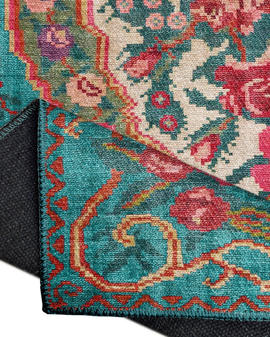Montis Halı Diem 63007 Mavi Renkli Dokuma Taban Karabağ Halı