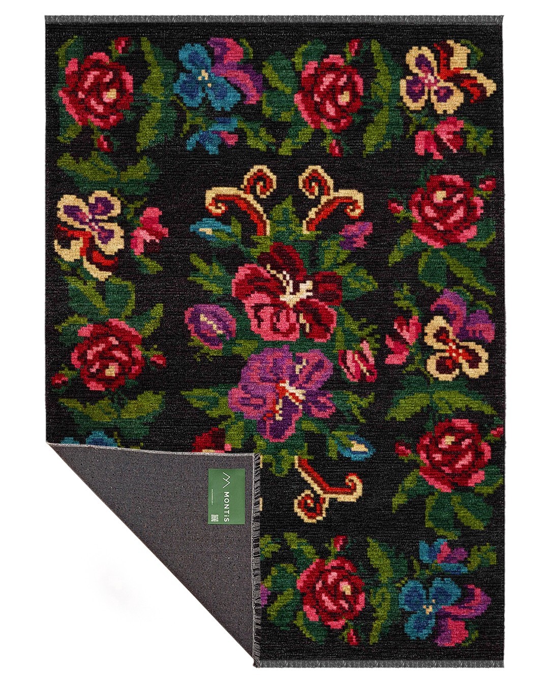 Diem 005 Dokuma Şönil Siyah Karabağ Halı - 200x300